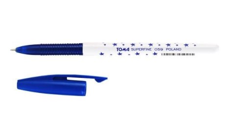 Długopis Superfine 0,5mm nieb. (30szt) TOMA Długopis Superfine 0,5mm nieb. (30szt) TOMA