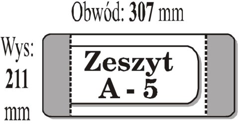 Okładka zeszytowa A5 (50szt) IKS Okładka zeszytowa A5 (50szt) IKS