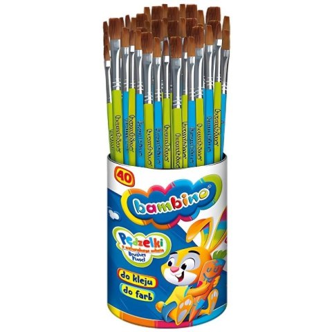 Pędzelki w kubku (40szt) BAMBINO Pędzelki w kubku (40szt) BAMBINO