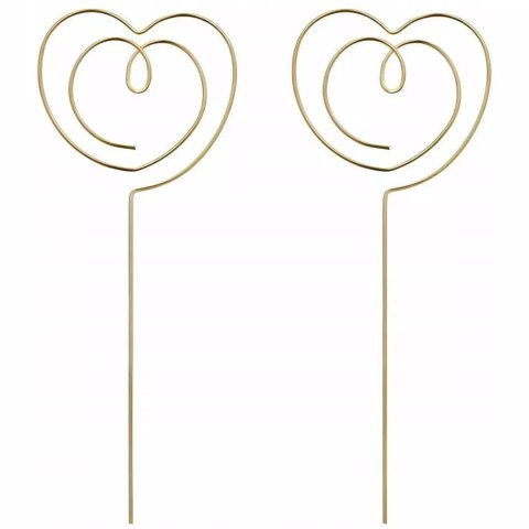 _xx_Topperki Serce, zloty, 12 x 4,5 cm 1 op. 2 szt _xx_Topperki Serce, zloty, 12 x 4,5 cm 1 op. 2 szt