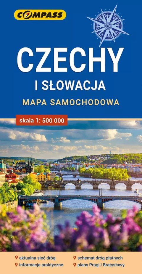 Czechy i Słowacja mapa samochodowa Czechy i Słowacja mapa samochodowa