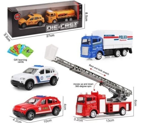 Auto metalowe z kartami 2szt MIX Auto metalowe z kartami 2szt MIX
