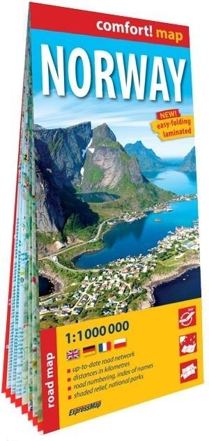 Comfort! map Norway 1:11000 000 w.2025