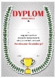 Dyplom A4 Sportowca Dyplom A4 Sportowca