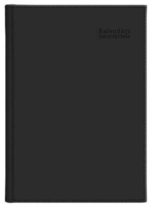 Kalendarz naucz. 2025/2026 B5 tyg. Vivella czarny