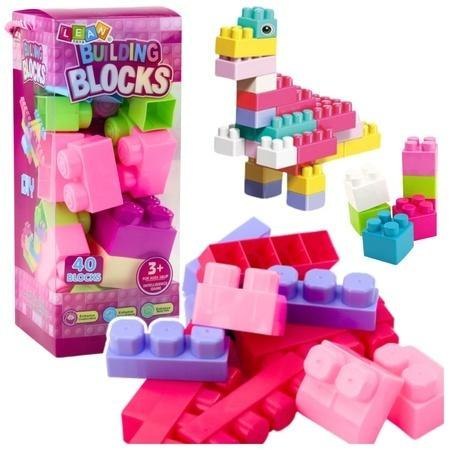 Klocki budowlane w pudełku 40el Klocki budowlane w pudełku 40el