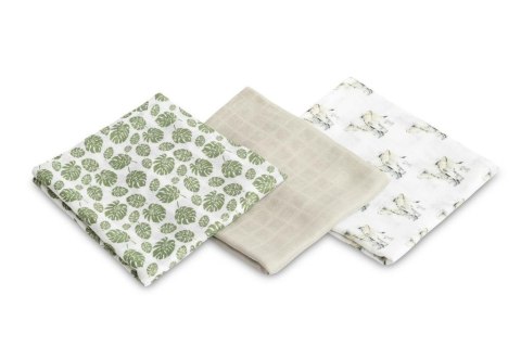 Pielucha bambusowa 3-pak słonik grey 70x80cm Pielucha bambusowa 3-pak słonik grey 70x80cm