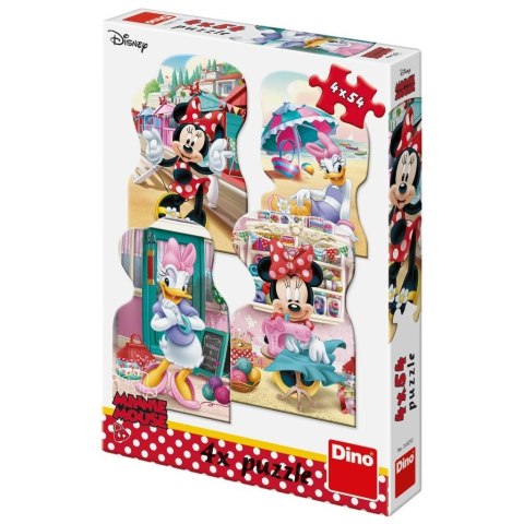 Puzzle 4w1 4x54 Myszka Minnie i Daisy Puzzle 4w1 4x54 Myszka Minnie i Daisy