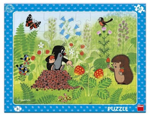 Puzzle ramkowe Krecik i poziomki 40el Puzzle ramkowe Krecik i poziomki 40el