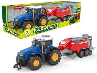 Traktor z przyczepą światło dźwięk MIX