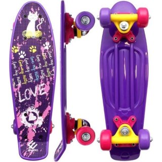 Deskorolka plastikowa mini love kitty
