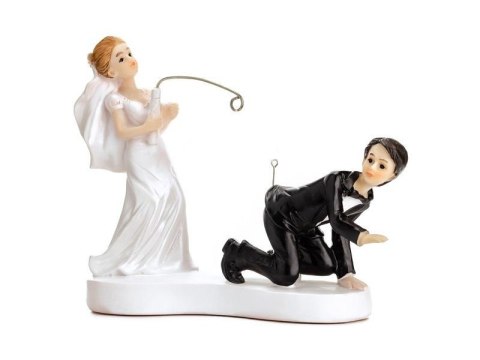 Figurka Para Młoda z wędką 13cm Figurka Para Młoda z wędką 13cm