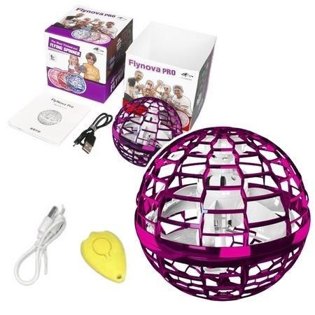 Kula latająca flynova sterowana ręką LED 10cm róż Kula latająca flynova sterowana ręką LED 10cm róż