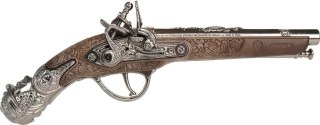 Metalowy pistolet piracki