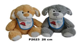 Pies szary/brązowy 26cm MIX