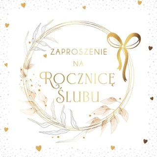 Zaproszenie Rocznica Ślubu (10szt)