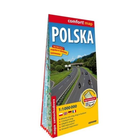 Comfort map Polska - mapa samochodowa 1:1 000 000 Comfort map Polska - mapa samochodowa 1:1 000 000