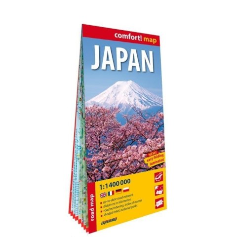Japonia mapa samochodowo-turystyczna 1:1 400 000 Japonia mapa samochodowo-turystyczna 1:1 400 000