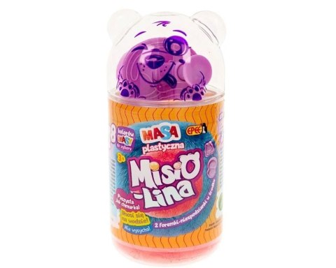 Misiolina masa plastyczna 2x50g + 2 foremki Misiolina masa plastyczna 2x50g + 2 foremki