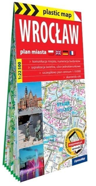 Plastic map Wrocław 1:22 500 w.2025 Plastic map Wrocław 1:22 500 w.2025