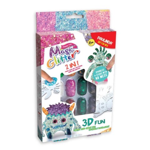 Stwórz swojego stworka 3D Magic Glitter - Stworek Stwórz swojego stworka 3D Magic Glitter - Stworek