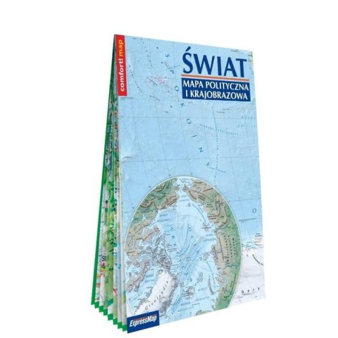 Świat mapa XXL polityczna i krajobrazowa Świat mapa XXL polityczna i krajobrazowa