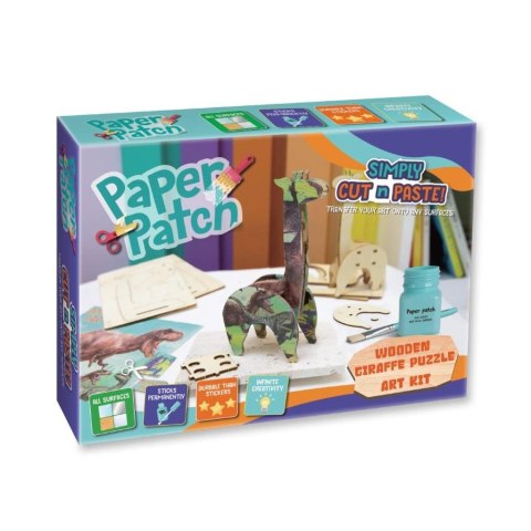 Zestaw decoupage Paper Patch - Puzzle Żyrafa drewn Zestaw decoupage Paper Patch - Puzzle Żyrafa drewn