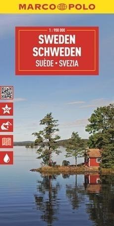 Mapa drogowa Szwecja 1:900 000 Mapa drogowa Szwecja 1:900 000