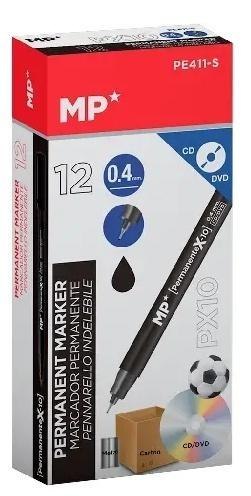 Marker permanentny 0,4mm do CD/DVD czarny (12szt) Marker permanentny 0,4mm do CD/DVD czarny (12szt)