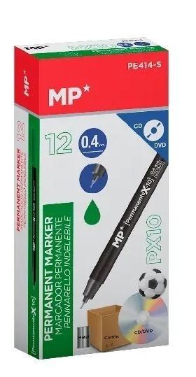 Marker permanentny 0,4mm do CD/DVD zielony (12szt)