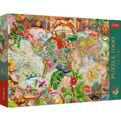 Puzzle 1000 Antyczna mapa świata TREFL Puzzle 1000 Antyczna mapa świata TREFL