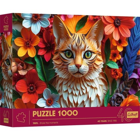 Puzzle 1000 Paper Art: Kot TREFL Puzzle 1000 Paper Art: Kot TREFL