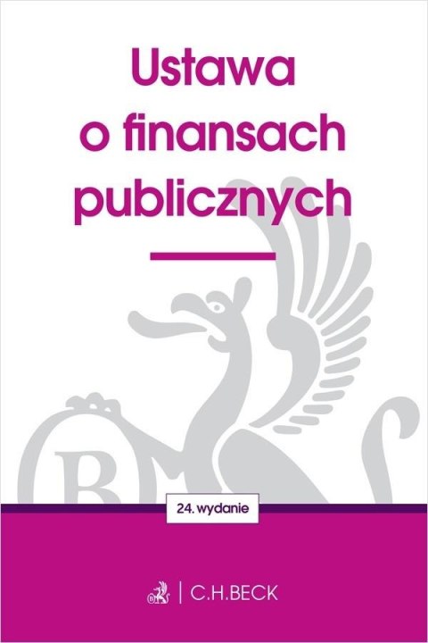 Ustawa o finansach publicznych w.24 Ustawa o finansach publicznych w.24