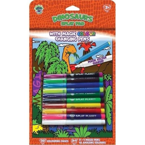 Książeczka z magicznymi mazakami Dinozaury Książeczka z magicznymi mazakami Dinozaury