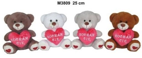 Miś z sercem 25cm MIX Miś z sercem 25cm MIX