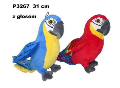 Papuga z głosem 31cm MIX Papuga z głosem 31cm MIX