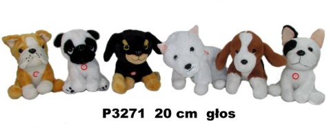 Pies z głosem 20cm MIX Pies z głosem 20cm MIX