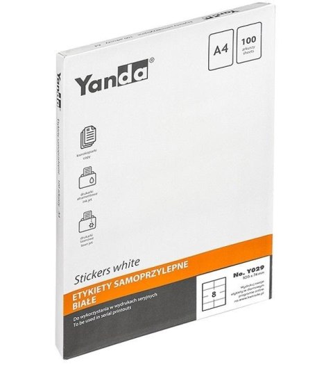 Etykiety samoprzylepne NO.Y029 YANDA Etykiety samoprzylepne NO.Y029 YANDA