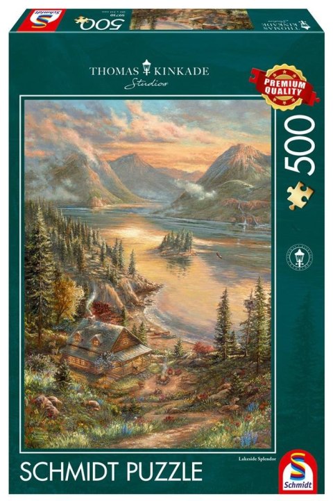 Puzzle PQ 500 Thomas Kinkade nad jeziorem G3 Puzzle PQ 500 Thomas Kinkade nad jeziorem G3
