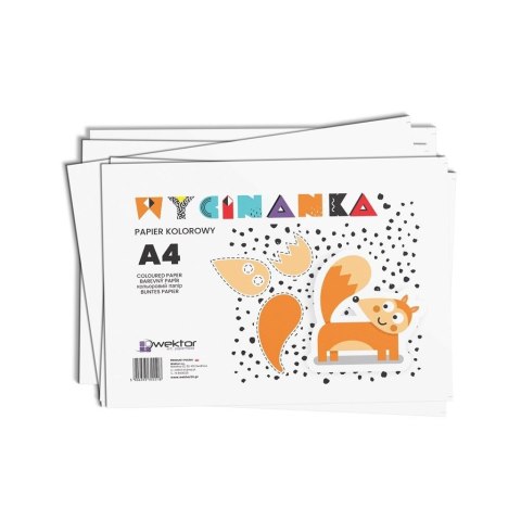 Zeszyt papierów kolorowych A4/8K wycinanka (20szt) Zeszyt papierów kolorowych A4/8K wycinanka (20szt)