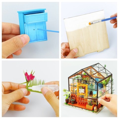 ROBOTIME Folding Wooden LED Model - Greenhouse
