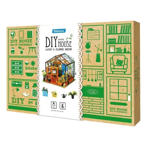 ROBOTIME Folding Wooden LED Model - Greenhouse