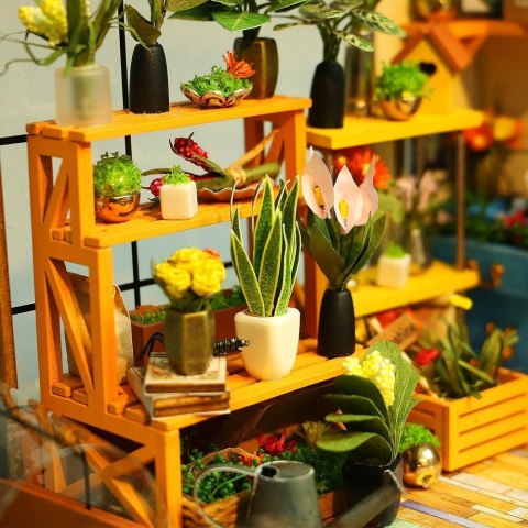 ROBOTIME Folding Wooden LED Model - Greenhouse