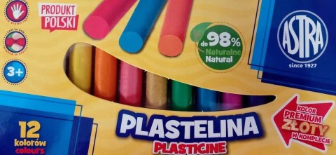 Plastelina Astra 12 kolorów (1 złota) JM 303123005 Plastelina Astra 12 kolorów (1 złota) JM 303123005