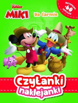 Czytanki naklejanki. Na farmie. Disney Junior Miki