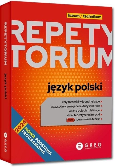 Repetytorium LO - j. polski - 2025 Repetytorium LO - j. polski - 2025