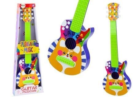 Gitara rockowa regulacja strun piesek kolorowa Gitara rockowa regulacja strun piesek kolorowa
