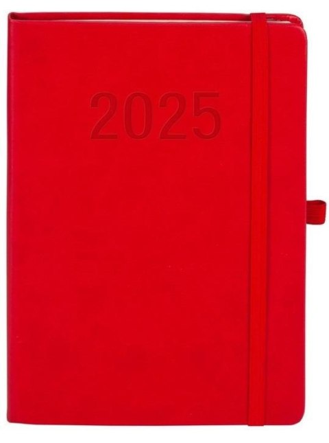 Kalendarz 2025 A5 Memofix TDW czerwony Kalendarz 2025 A5 Memofix TDW czerwony