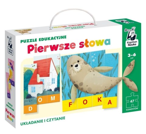 Kapitan Nauka. Puzzle edukacyjne Pierwsze słowa Kapitan Nauka. Puzzle edukacyjne Pierwsze słowa