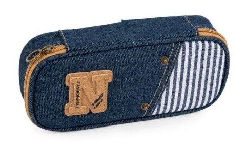 Piórnik etui Denim granatowy Piórnik etui Denim granatowy
